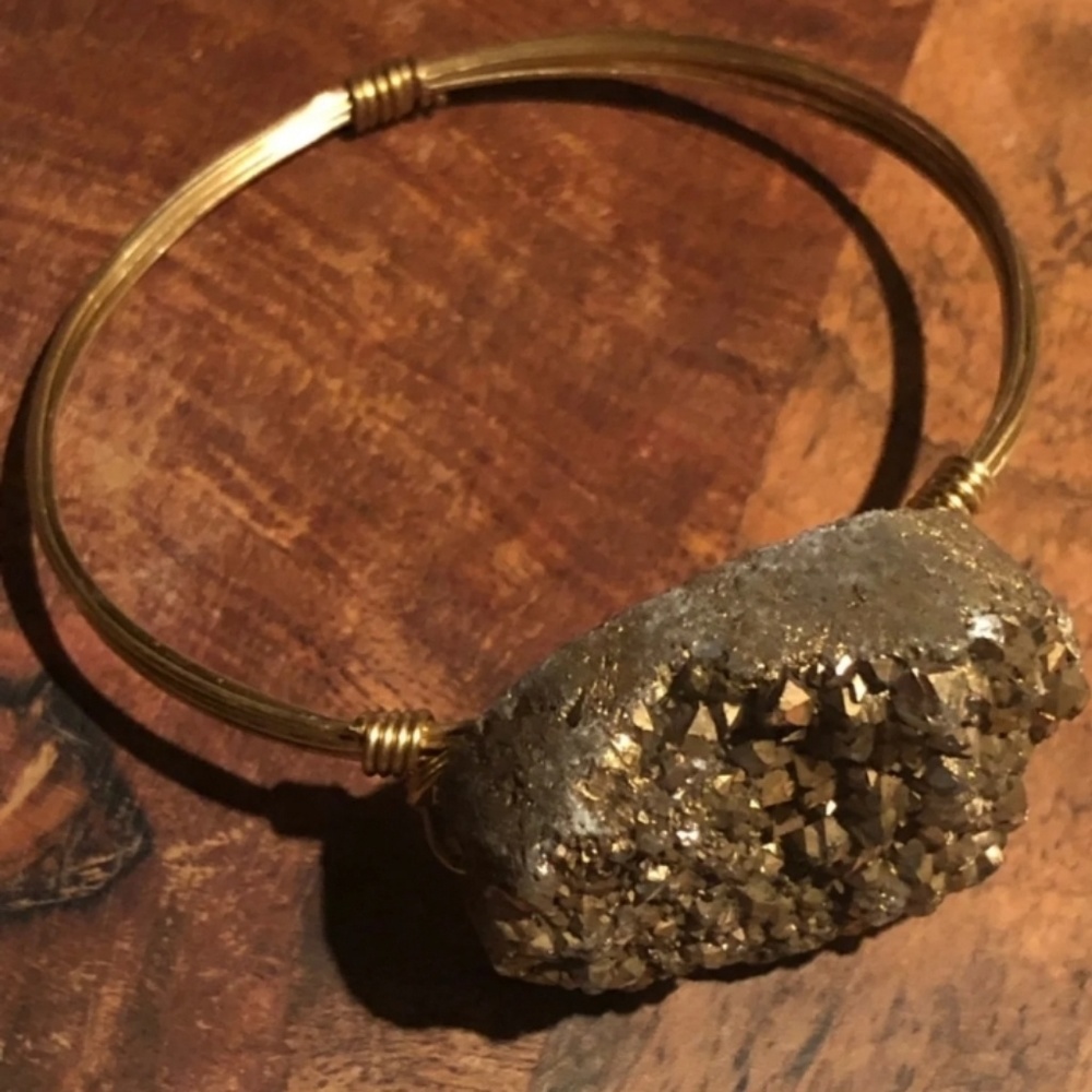 FREE SHIPPING! Natural Druzy Cabochon Bracelet